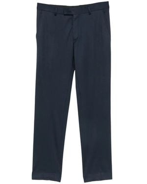 KARL LAGERFELD Road Logo-Patch Tailored Trousers - Blue