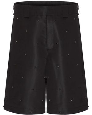 Valentino Garavani Rockstud-Embellished Shorts - Black