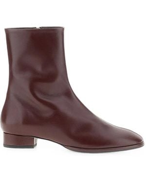Aeyde Roisin Side-Zip Ankle Boots - Brown