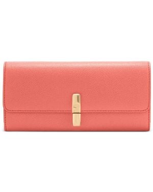 Furla Continental Logo-Plaque Leather Wallet - Pink