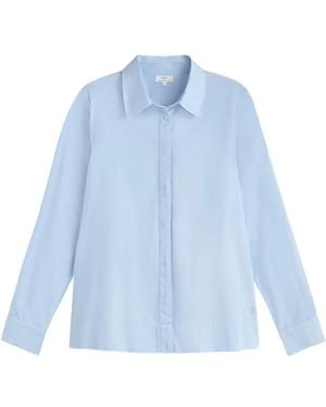 Yerse Long-Sleeve Poplin Shirt - Blue