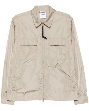 Aspesi Chest-Pockets Zip-Up Jacket - White
