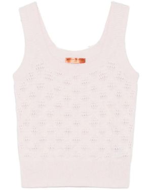 Ermanno Scervino Open-Knit Vest - Pink