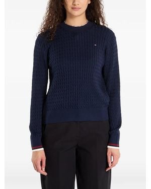 Tommy Hilfiger Cable-Knit Jumper - Blue