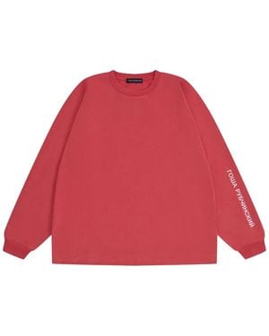 Gosha Rubchinskiy Logo-Print Oversized T-Shirt - Red