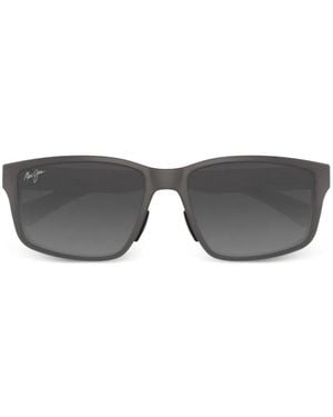 Maui Jim Walewaha Rectangle-Frame Sunglasses - Grey