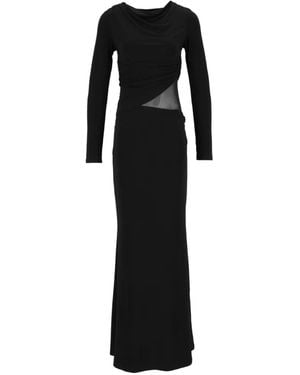ELEH Ruched Maxi Dress - Black