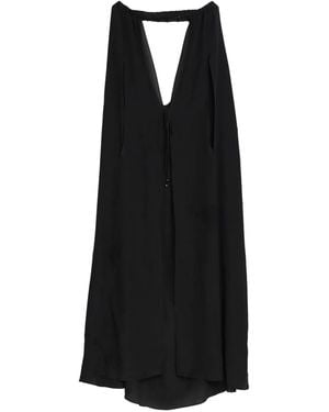 Amir Slama Cape Maxi Dress - Black
