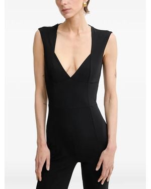 Patrizia Pepe Chain-Belt Jumpsuit - Black