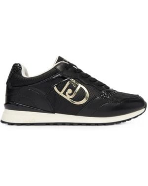 Liu Jo Maxi Wonder Logo-Plaque Trainers - Black