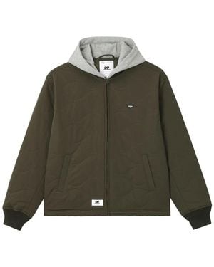 Chocoolate Quilted Hooded Jacket - Green