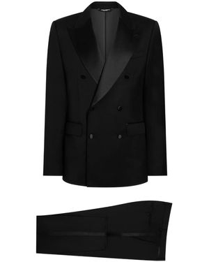 Dolce & Gabbana Double-Breasted Three-Piece Suit - Black