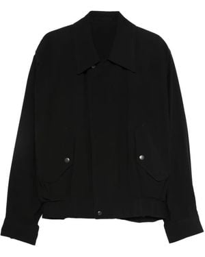 Issey Miyake Button-Fastening Flap-Pocket Overshirt - Black
