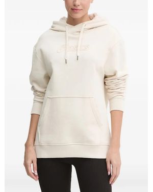 Asics Logo-Detailed Hoodie - Natural