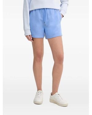 GANT Logo-Embroidered Drawstring Shorts - Blue