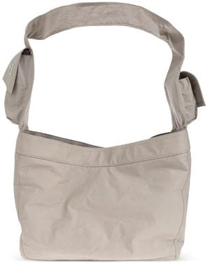 Y-3 Newspaper Pocket Detail Tote Bag - White