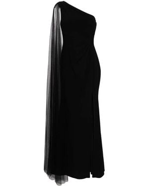 Marchesa Asymmetrisches Abendkleid - Schwarz