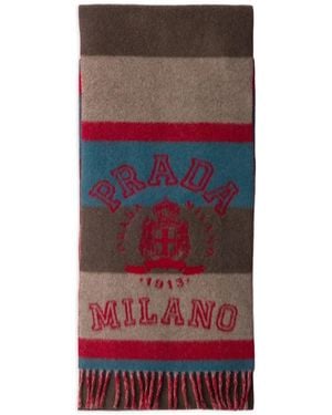 Prada Wool And Cashmere Scarf - Red