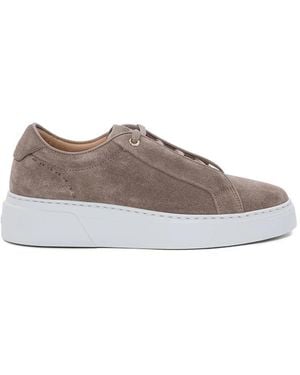 BOSS Logo Trainers - Brown