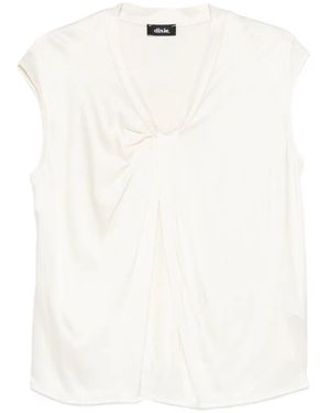 Dixie Blouse À Design Torsadé - White