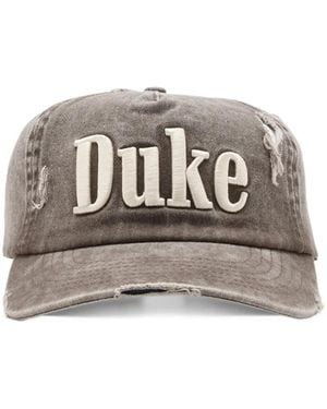 Duke & Dexter Distressed Embroidered Cap - Grey