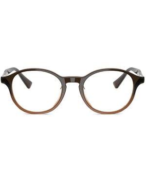 Brunello Cucinelli Brille Mit Rundem Gestell - Schwarz