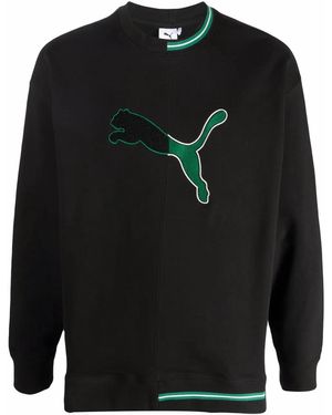 PUMA Neverworn Logo-Print Sweatshirt - Black
