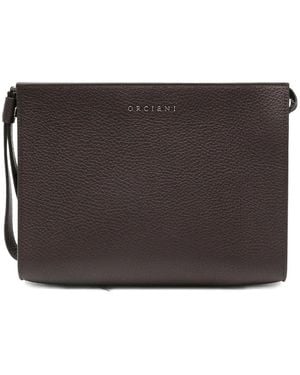 Orciani Leather clutch bag - Schwarz