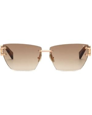 Philipp Plein Rimless Sunglasses - White