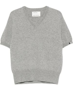 Extreme Cashmere Jersey Martina Con Cuello En V - Gris