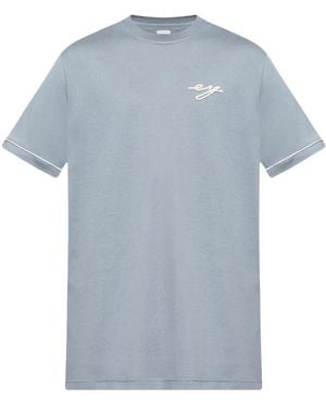Eleventy ロゴ Tシャツ - ブルー