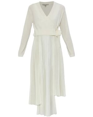 AllSaints Lucille Pleated Midi Dress - White