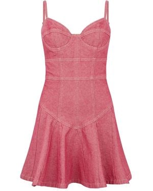 DSquared² Flouncy Zip-Fastening Dress - Pink