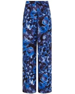 Ferragamo Silk Trousers - Blue