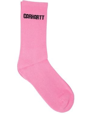 Carhartt Ribbed Logo Socks - Pink