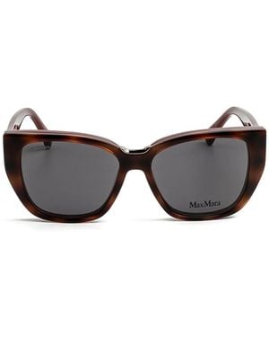 Max Mara Brille Mit Cat-Eye-Gestell - Grau