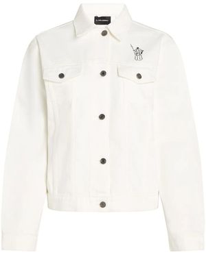 Karl Lagerfeld X Jorge Parra デニムジャケット - ホワイト