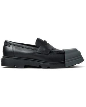 Camper Junction Leather Loafers - Black