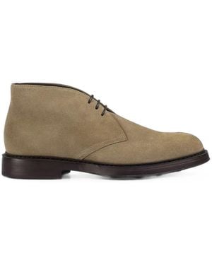 Doucal's Lace-Up Suede Desert Boots - Brown