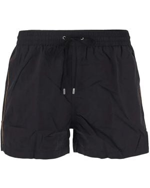 Paul Smith Side-Stripe Swim Shorts - Black
