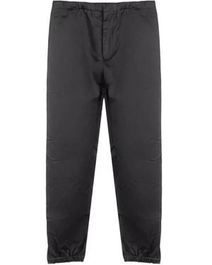Jil Sander Elasticated-Waistband Zip-Cuff Pants - Gray