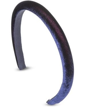 Jennifer Behr Tiana Velvet Headband - Blue
