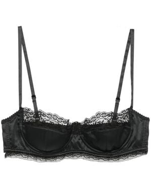 Dolce & Gabbana Bh Aus Satin - Schwarz