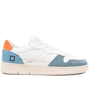 Date Court 2.0. Leather Panel Trainers - Blue