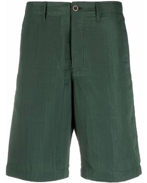 Sacai Buckle-Detail Four-Pocket Bermuda Shorts - Green