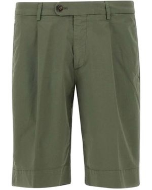 Devore Pleated Shorts - Green