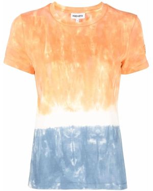 KENZO Tie-Dye Short-Sleeve T-Shirt - Blue