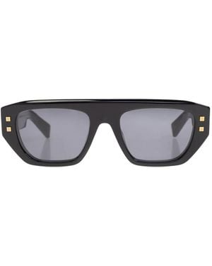 Balmain Lunettes De Soleil B-Army Ii À Monture Géométrique - Grey