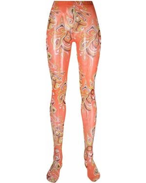 PUCCI Collants À Imprimé Africana - Orange