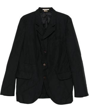 Comme des Garçons Single-Breasted Blazer - Black